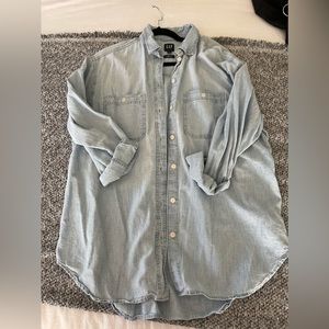 GAP chambray denim big shirt